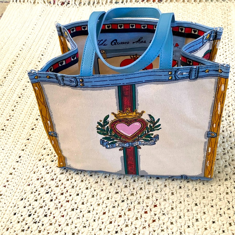Brighton 2019 “In Love We Trust” canvas tote. BN